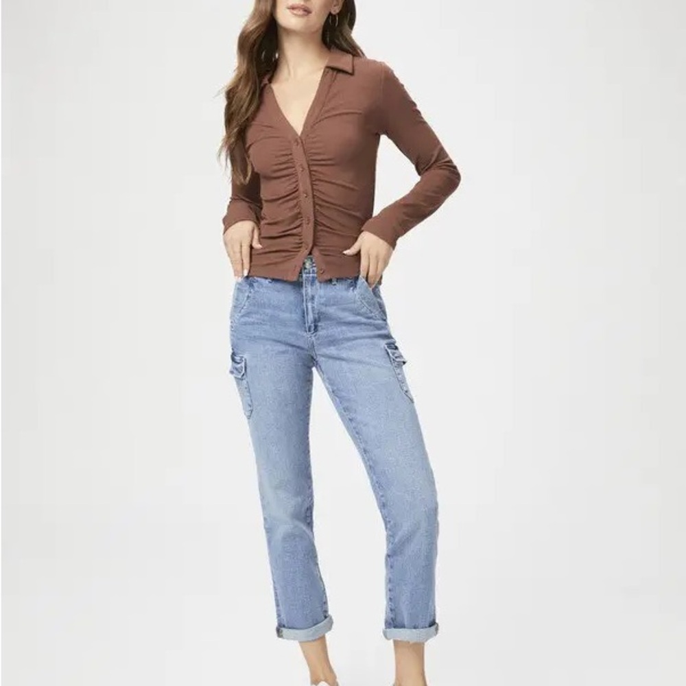 PAIGE Women's Drew Cargo Pockets Jeans